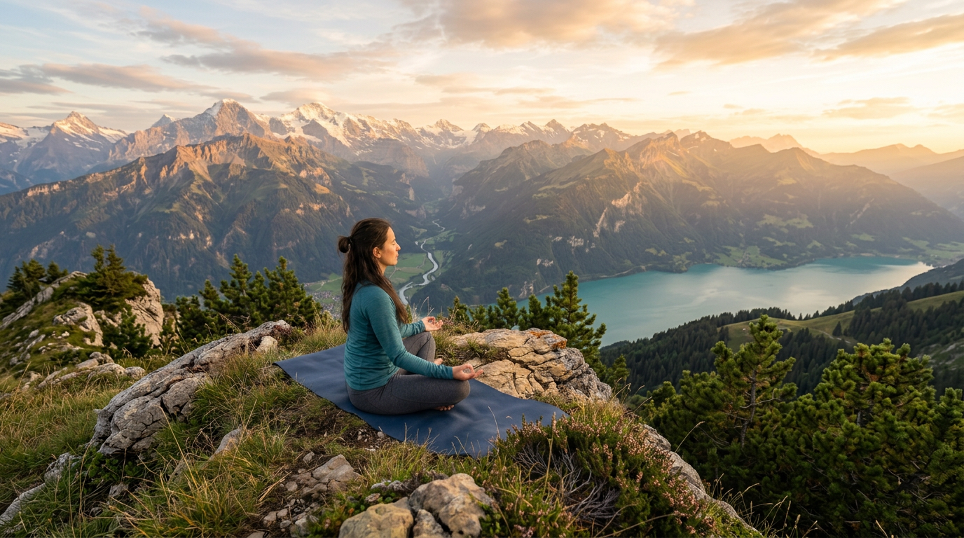 peacefully reflecting while learning to trust herself again through faith and spiritual alignment