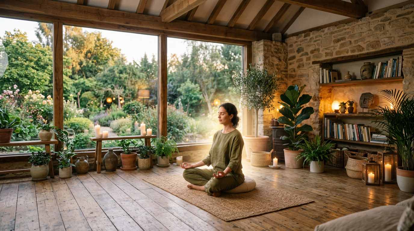 quietly listening to your inner wisdom and spiritual guidance