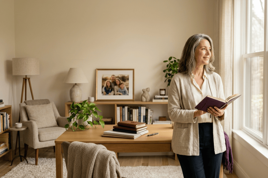 in midlife reflecting on their identity beyond the roles they have carried